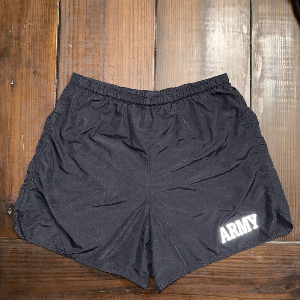 Men's United States Army Black Lined Workout/ Training Shorts